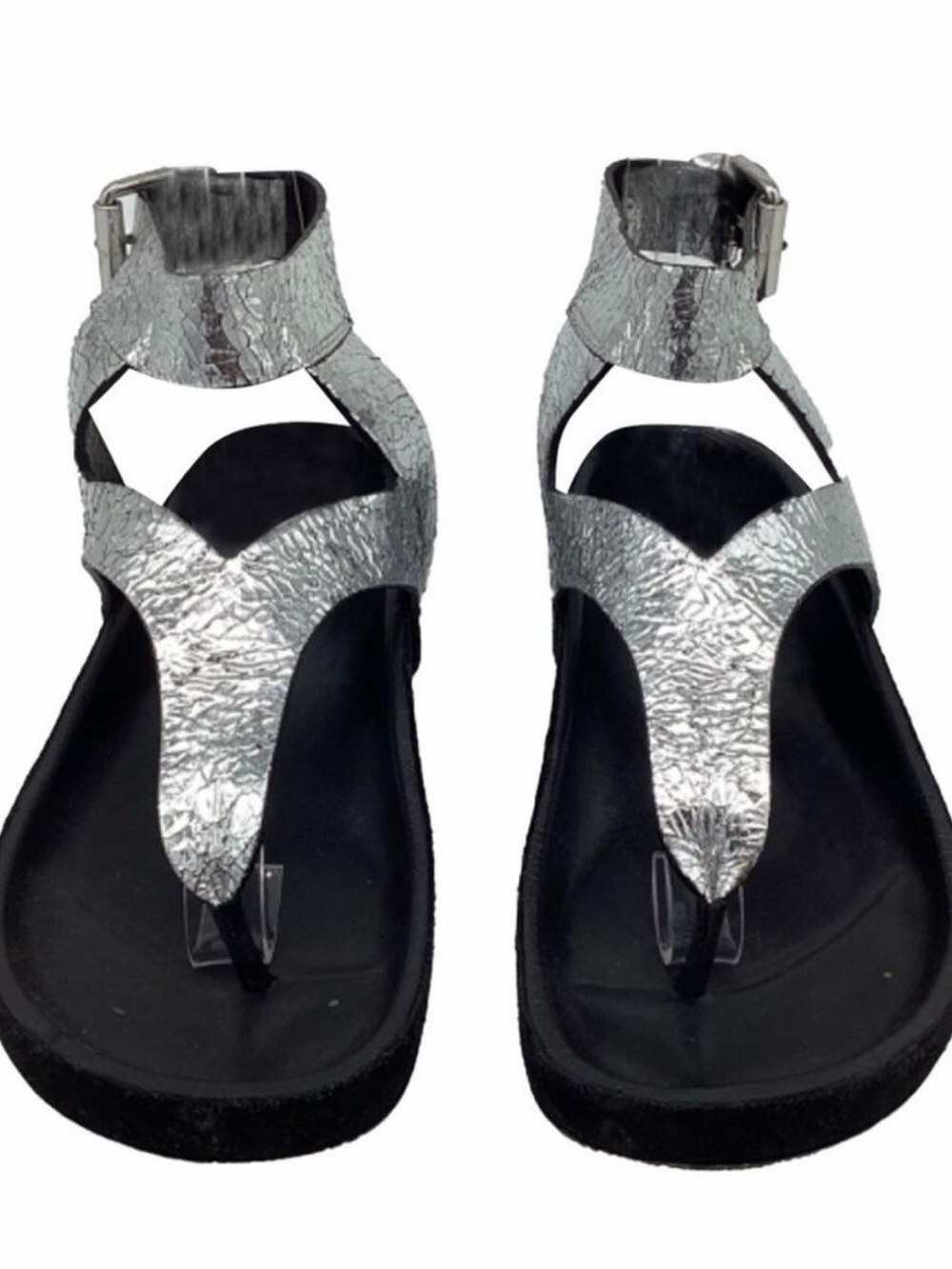 Isabel Marant Silver Metallic Sandals Size 39 or US 9